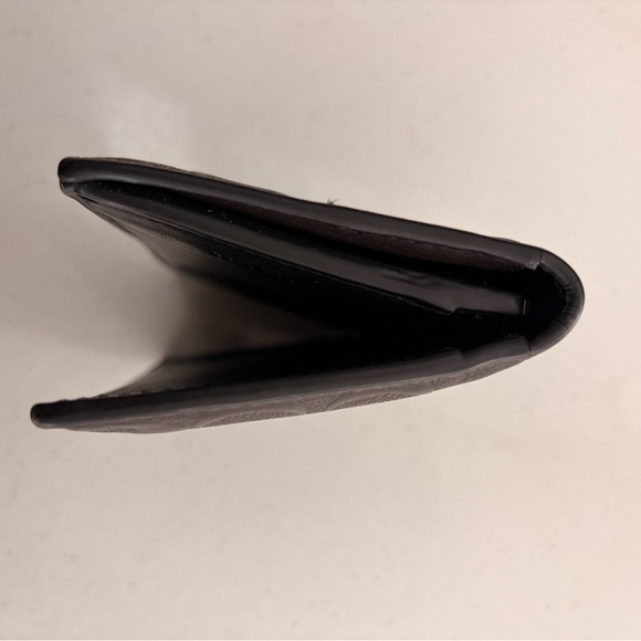 Coach Dark Brown Embossed wallet - Picture 8 of 9